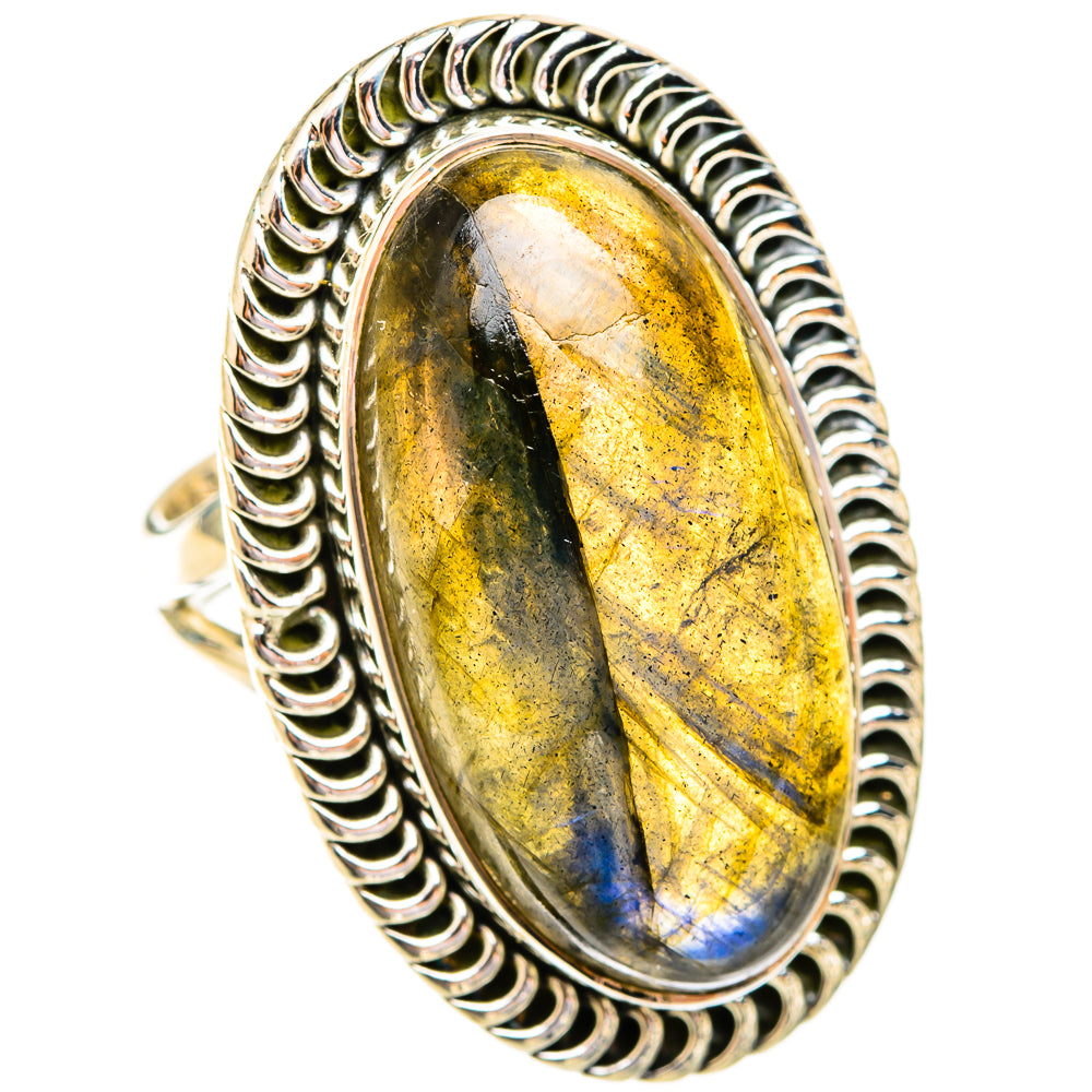 Labradorite Rings handcrafted by Ana Silver Co - RING119435 - Photo 2