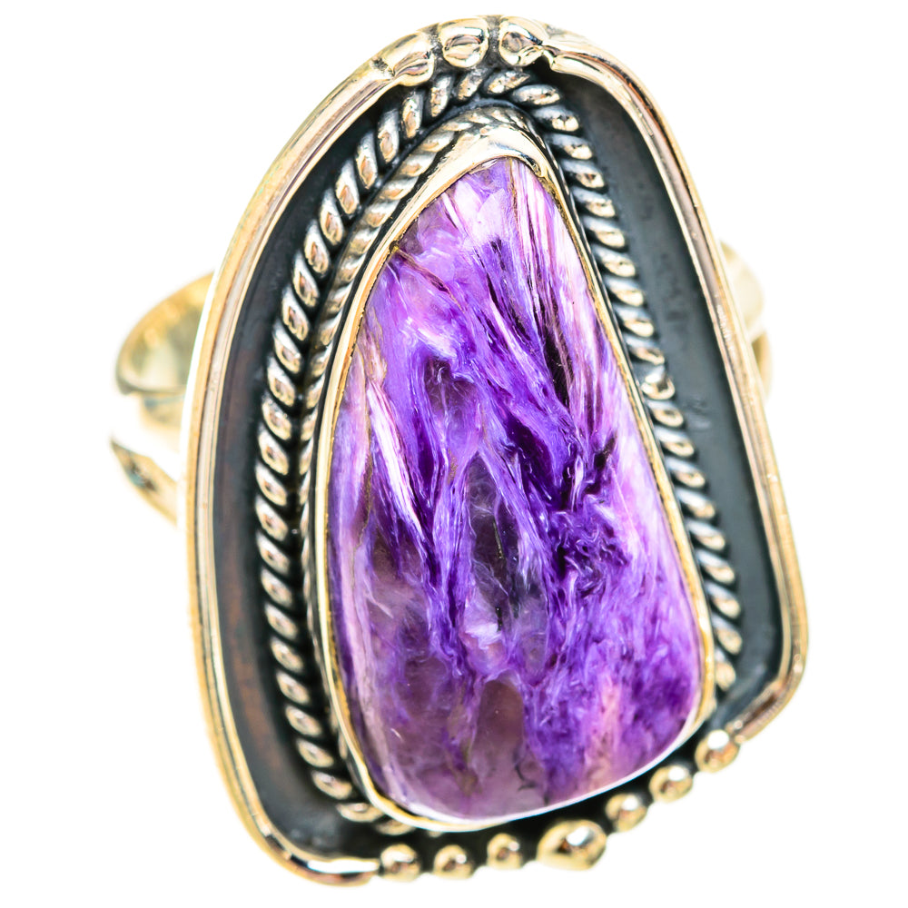 Charoite Rings handcrafted by Ana Silver Co - RING119453 - Photo 2