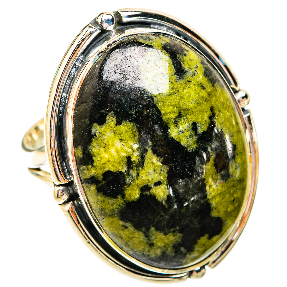 Serpentine Stone Rings handcrafted by Ana Silver Co - RING119478 - Photo 2
