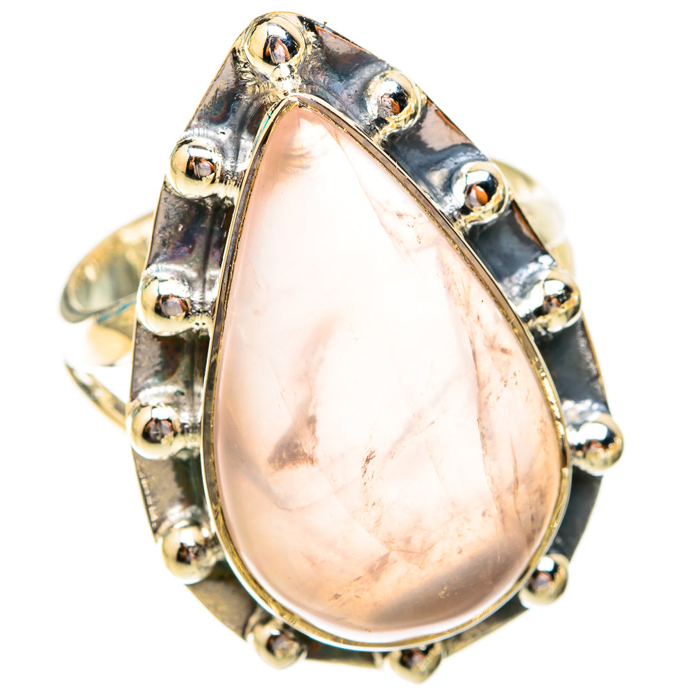 Rose Quartz Rings handcrafted by Ana Silver Co - RING119488 - Photo 2