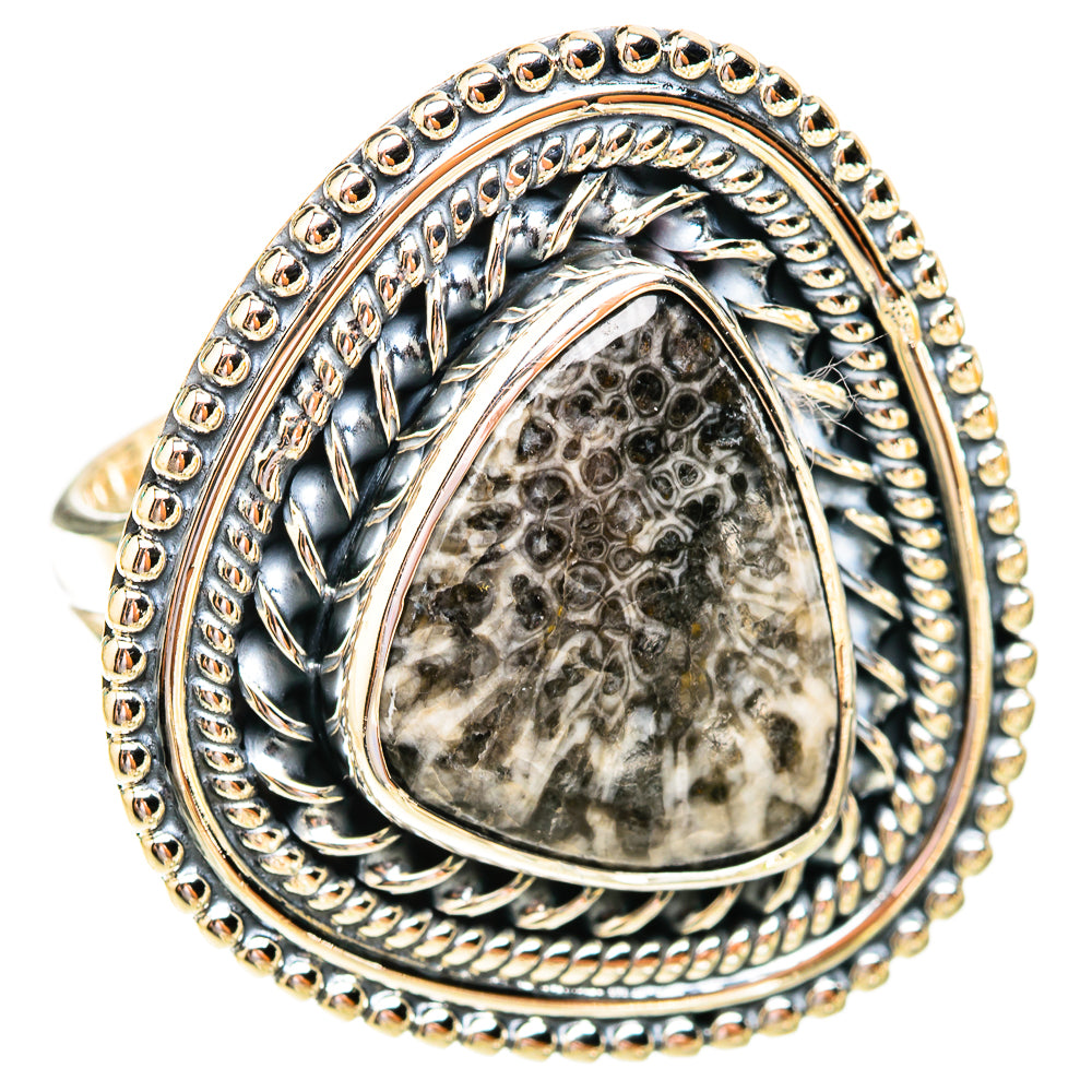 Stingray Coral Rings handcrafted by Ana Silver Co - RING119496 - Photo 2