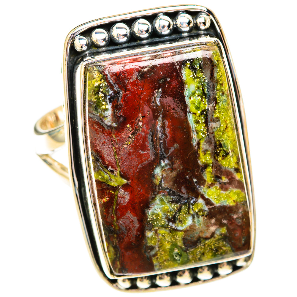 Dragon's Bloodstone Rings handcrafted by Ana Silver Co - RING119502 - Photo 2