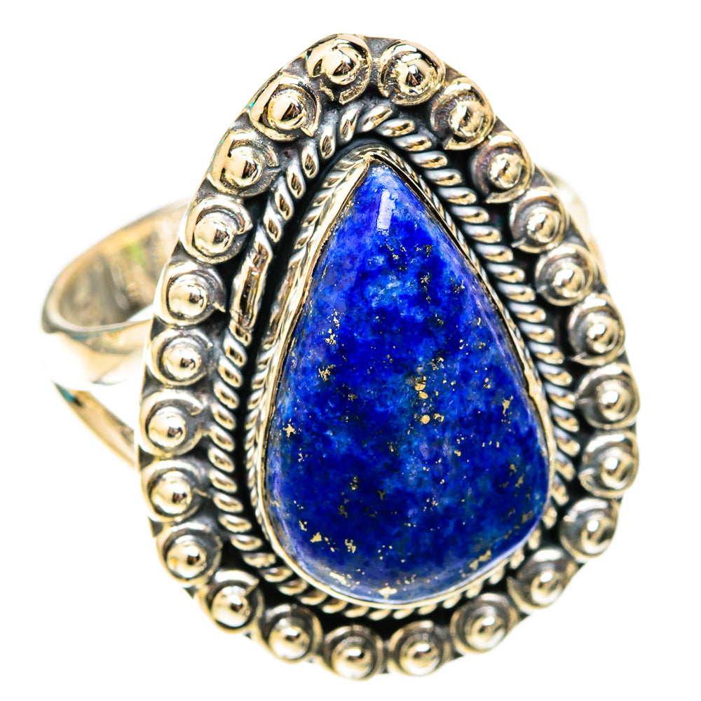 Lapis Lazuli Rings handcrafted by Ana Silver Co - RING119512 - Photo 2