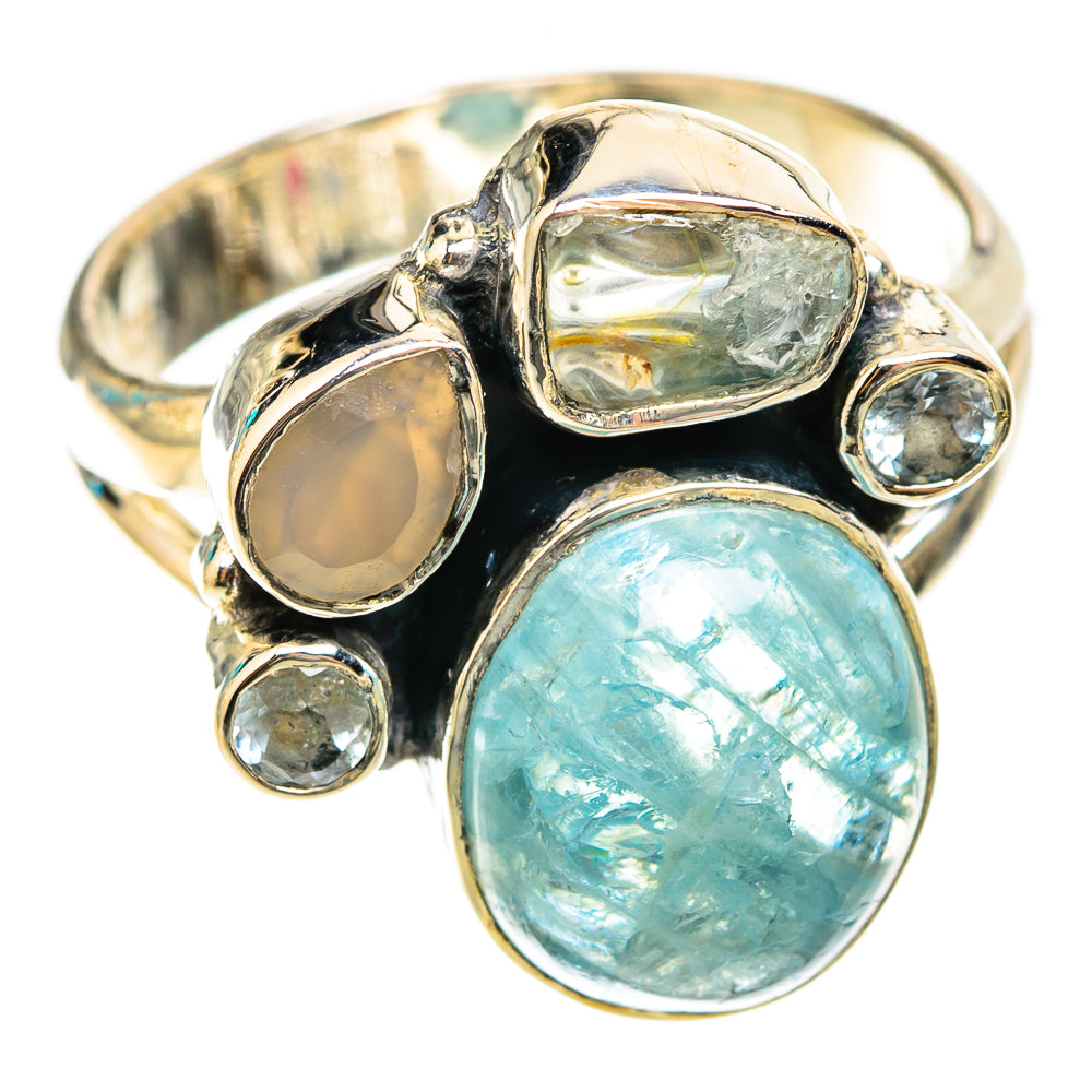 Aquamarine Rings handcrafted by Ana Silver Co - RING119514 - Photo 2
