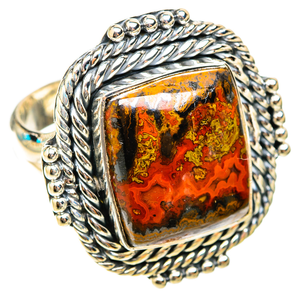 Moroccan Agate Rings handcrafted by Ana Silver Co - RING119522 - Photo 2