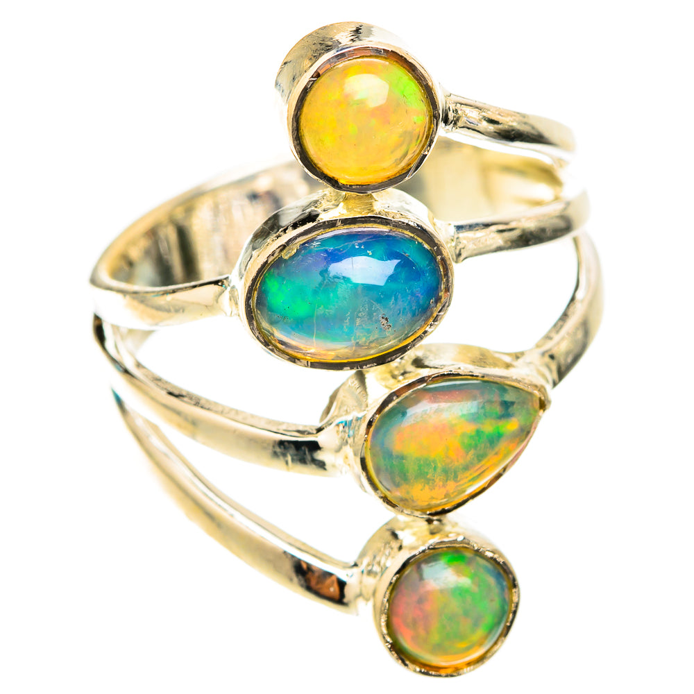 Ethiopian Opal Rings handcrafted by Ana Silver Co - RING119536 - Photo 2