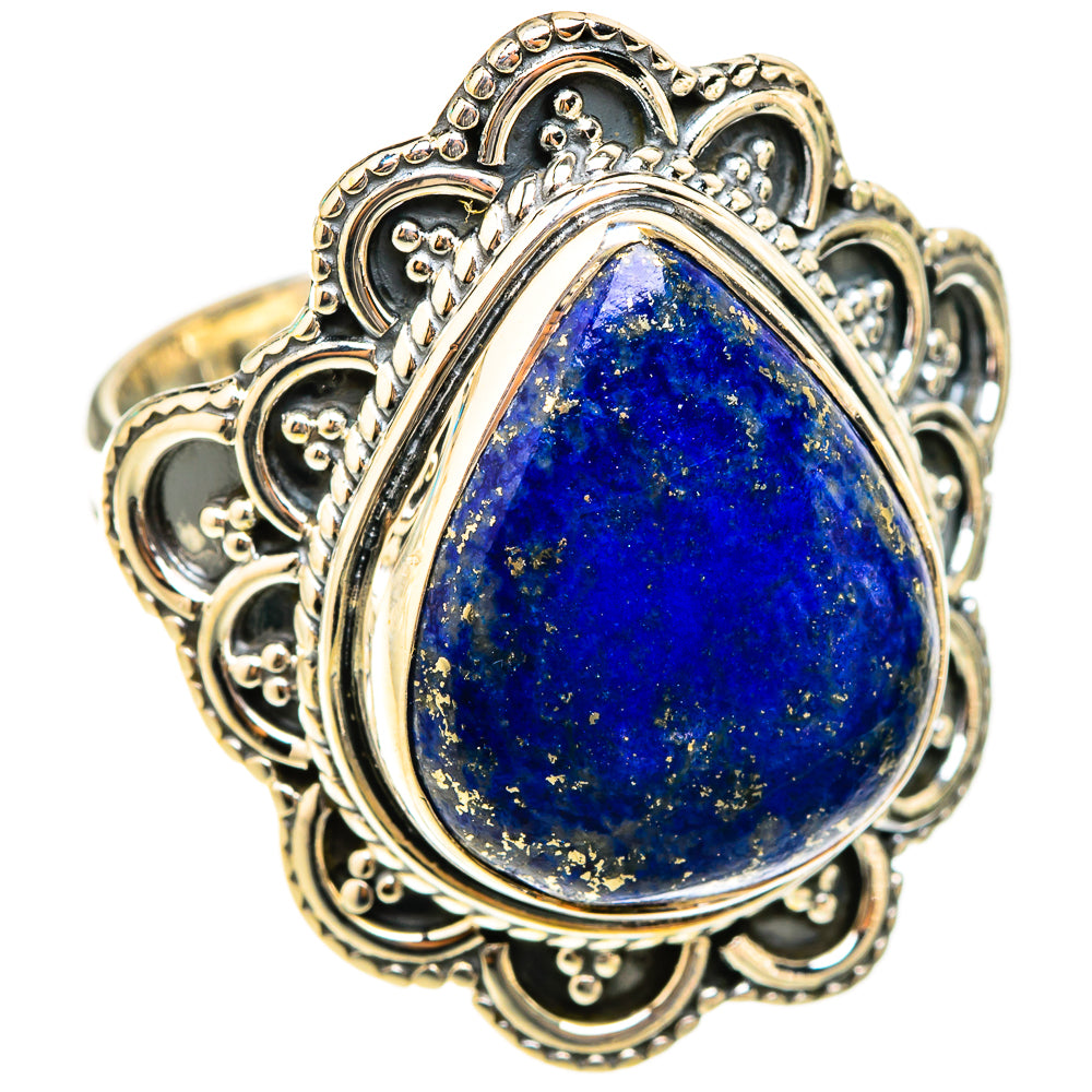 Lapis Lazuli Rings handcrafted by Ana Silver Co - RING119544 - Photo 2