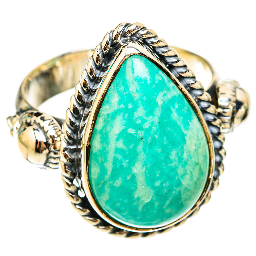 Amazonite Rings handcrafted by Ana Silver Co - RING119548 - Photo 2
