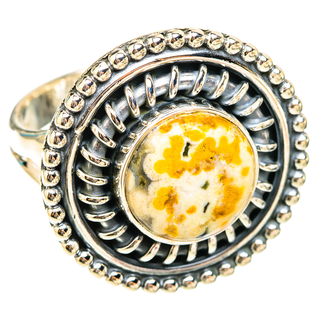 Ocean Jasper Rings handcrafted by Ana Silver Co - RING119550 - Photo 2