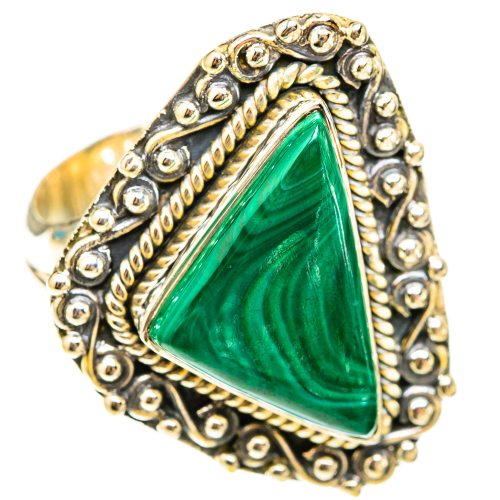 Malachite Rings handcrafted by Ana Silver Co - RING119572 - Photo 2
