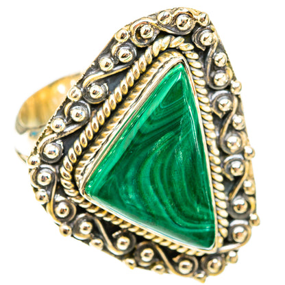 Malachite Rings handcrafted by Ana Silver Co - RING119572 - Photo 2