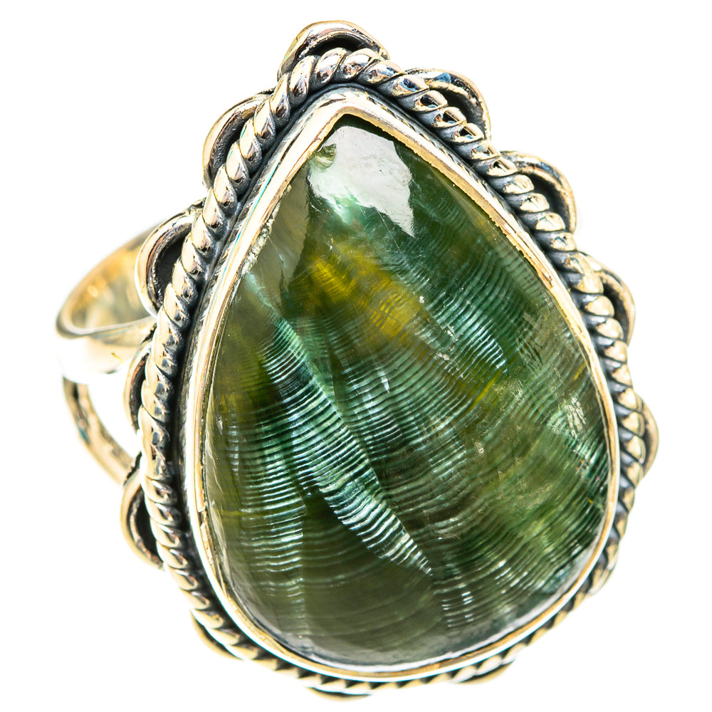 Seraphinite Rings handcrafted by Ana Silver Co - RING119573 - Photo 2