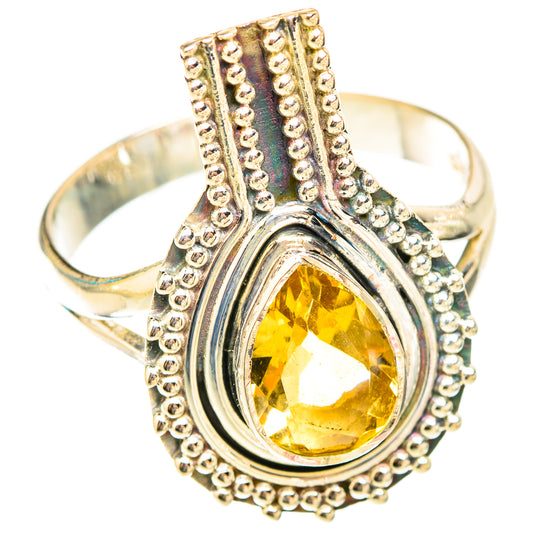 Citrine Rings handcrafted by Ana Silver Co - RING119578 - Photo 2