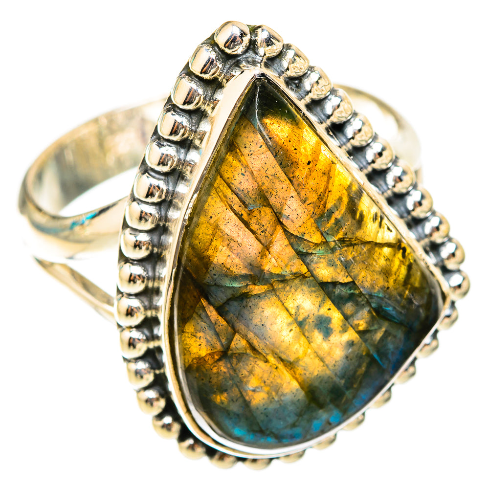 Labradorite Rings handcrafted by Ana Silver Co - RING119594 - Photo 2
