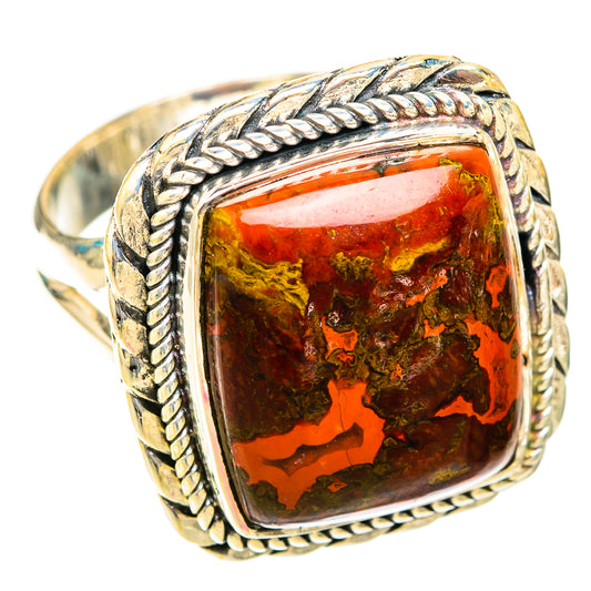 Moroccan Agate Rings handcrafted by Ana Silver Co - RING119602 - Photo 2