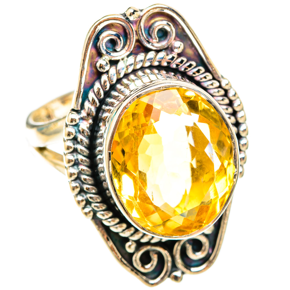 Citrine Rings handcrafted by Ana Silver Co - RING119603 - Photo 2