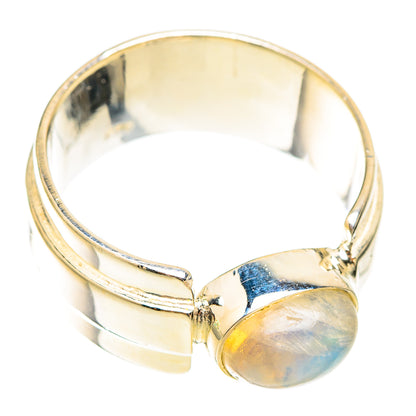 Rainbow Moonstone Rings handcrafted by Ana Silver Co - RING119612 - Photo 2