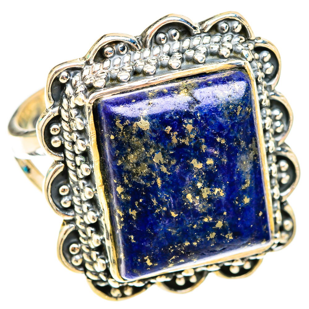Lapis Lazuli Rings handcrafted by Ana Silver Co - RING119617 - Photo 2