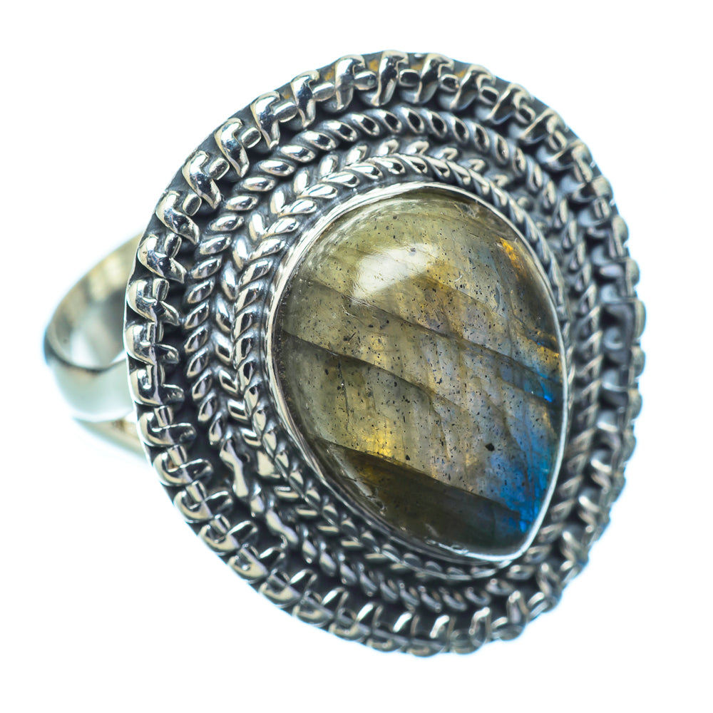 Labradorite Rings handcrafted by Ana Silver Co - RING11961