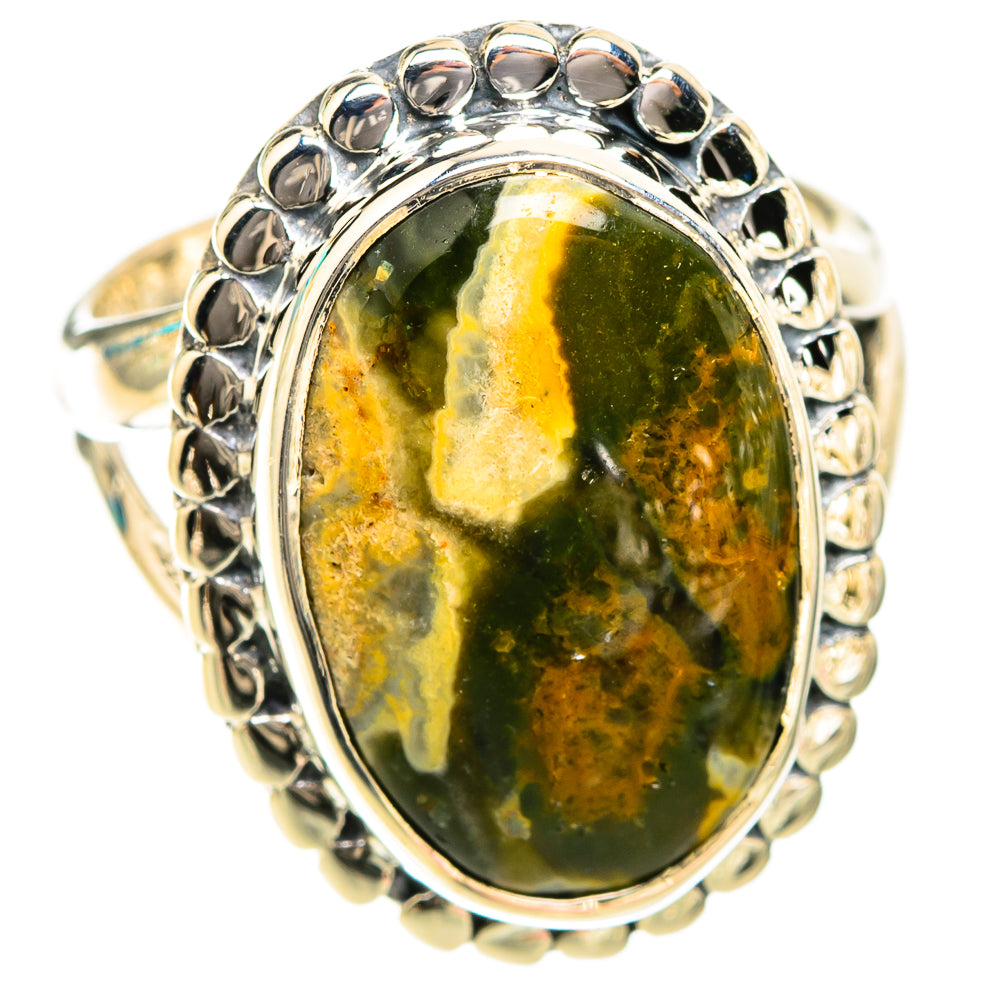 Ocean Jasper Rings handcrafted by Ana Silver Co - RING119623 - Photo 2