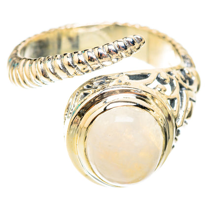 Rainbow Moonstone Rings handcrafted by Ana Silver Co - RING119635 - Photo 2