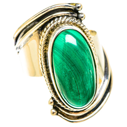 Malachite Rings handcrafted by Ana Silver Co - RING119643 - Photo 2