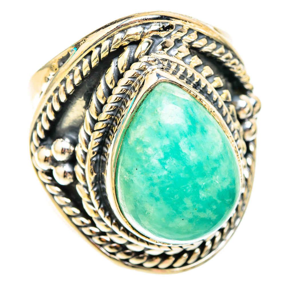 Amazonite Rings handcrafted by Ana Silver Co - RING119645 - Photo 2
