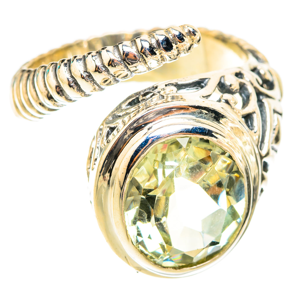 Green Amethyst Rings handcrafted by Ana Silver Co - RING119646 - Photo 2