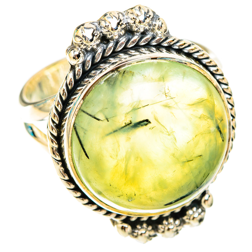 Prehnite Rings handcrafted by Ana Silver Co - RING119647 - Photo 2