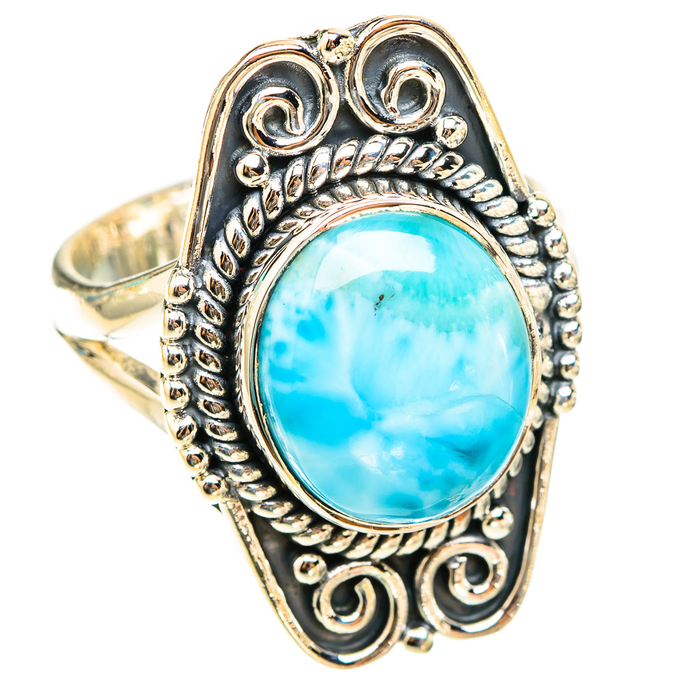 Larimar Rings handcrafted by Ana Silver Co - RING119664 - Photo 2