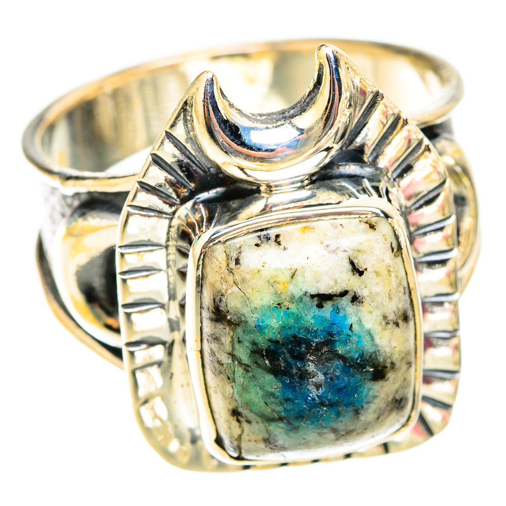K2 Blue Azurite Rings handcrafted by Ana Silver Co - RING119665 - Photo 2