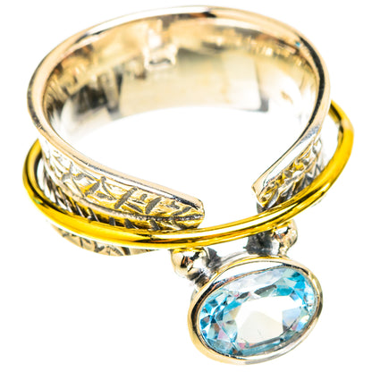 Blue Topaz Rings handcrafted by Ana Silver Co - RING119666 - Photo 2