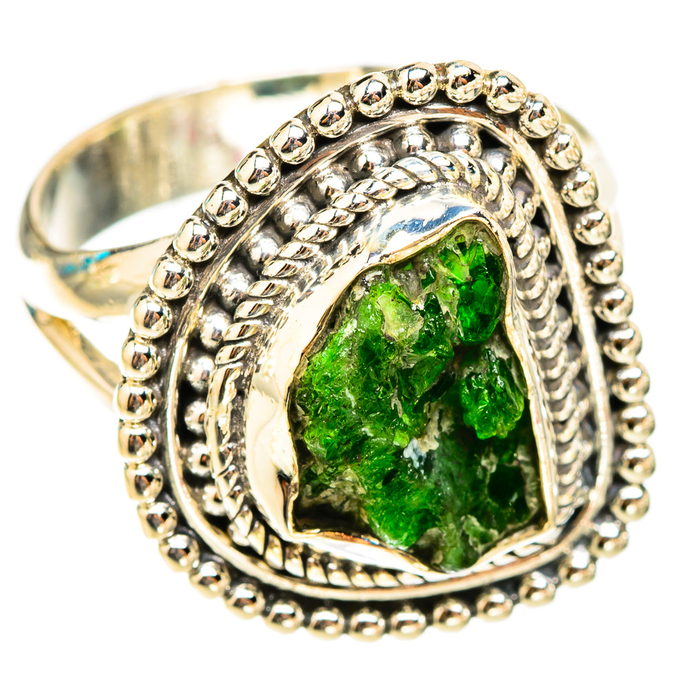 Chrome Diopside Rings handcrafted by Ana Silver Co - RING119672 - Photo 2