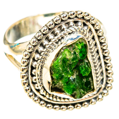 Chrome Diopside Rings handcrafted by Ana Silver Co - RING119672 - Photo 2