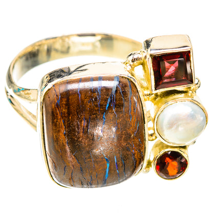Boulder Opal Rings handcrafted by Ana Silver Co - RING119673 - Photo 2