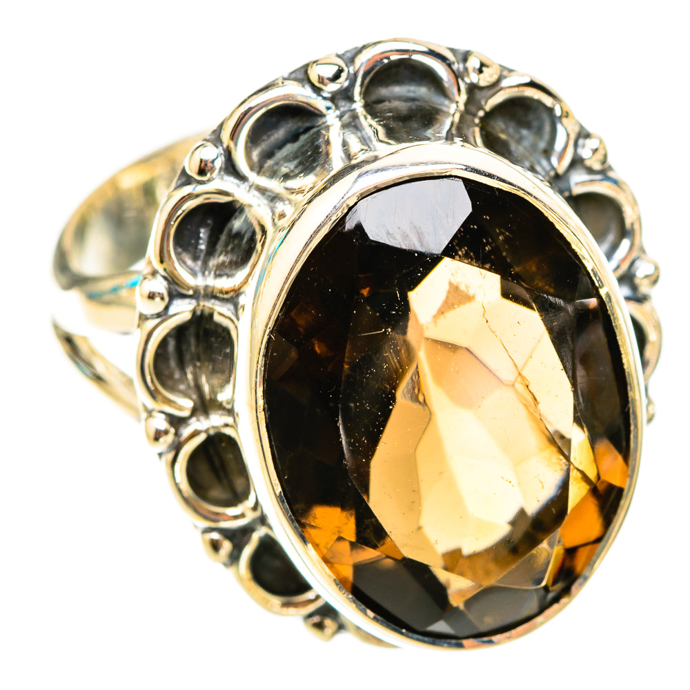 Smoky Quartz Rings handcrafted by Ana Silver Co - RING119674 - Photo 2
