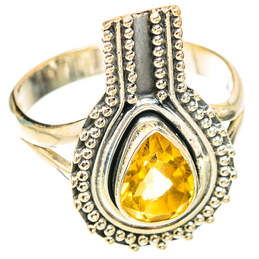 Citrine Rings handcrafted by Ana Silver Co - RING119676 - Photo 2