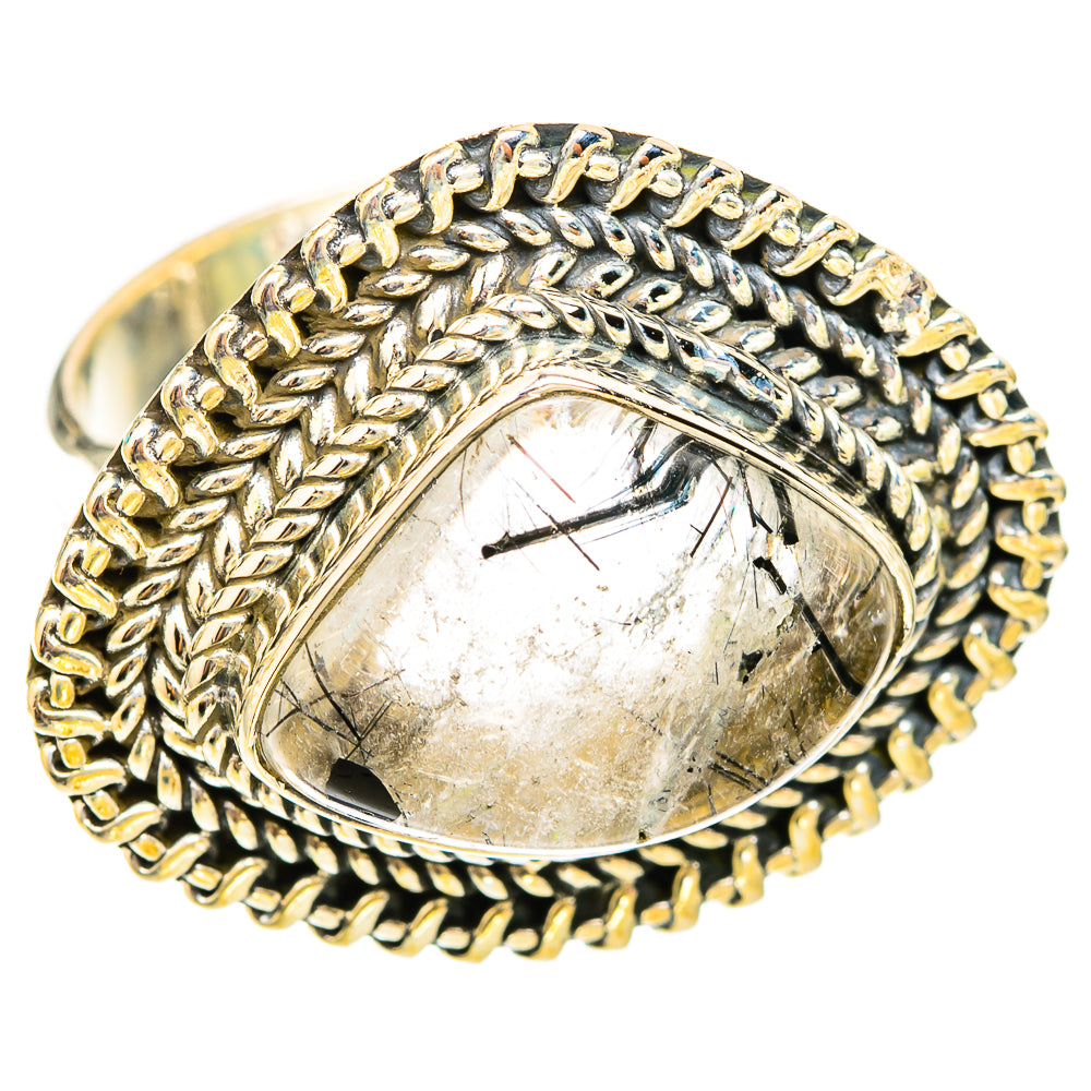 Tourmalinated Quartz Rings handcrafted by Ana Silver Co - RING119681 - Photo 2