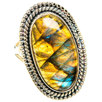 Labradorite Rings handcrafted by Ana Silver Co - RING119685 - Photo 2