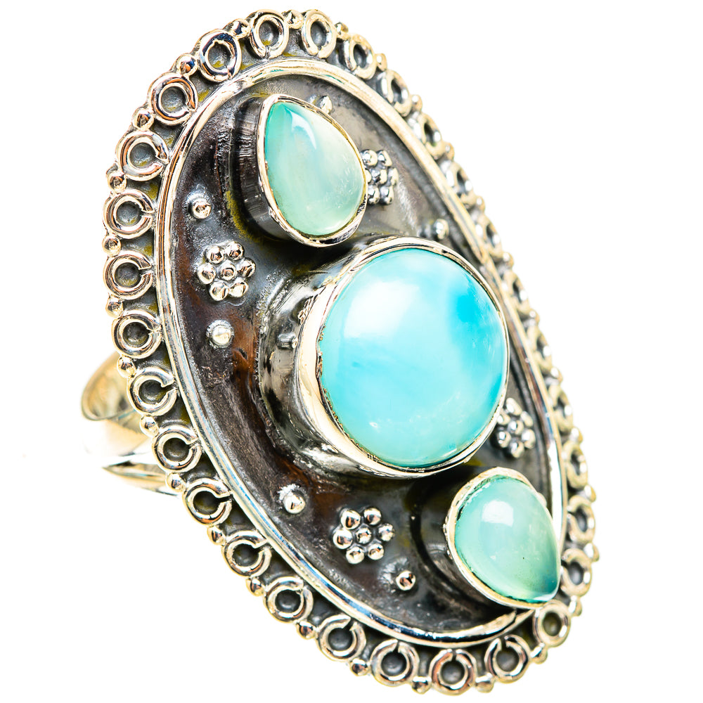 Larimar Rings handcrafted by Ana Silver Co - RING119692 - Photo 2