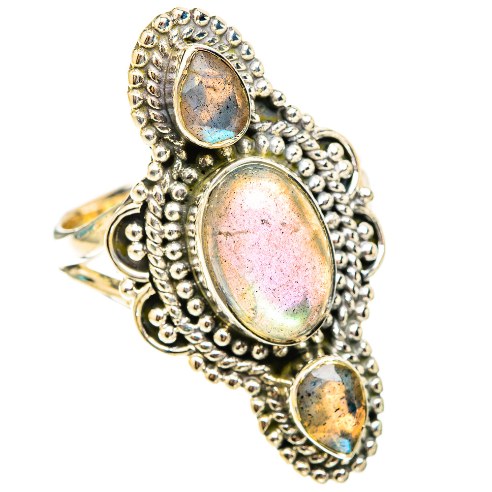 Labradorite Rings handcrafted by Ana Silver Co - RING119700 - Photo 2