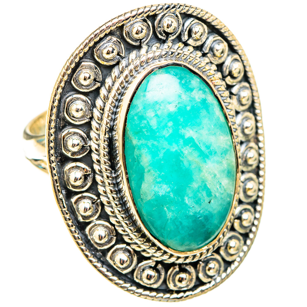 Amazonite Rings handcrafted by Ana Silver Co - RING119702 - Photo 2