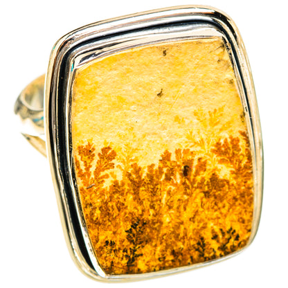 Germany Psilomelane Dendritic Rings handcrafted by Ana Silver Co - RING119703 - Photo 2