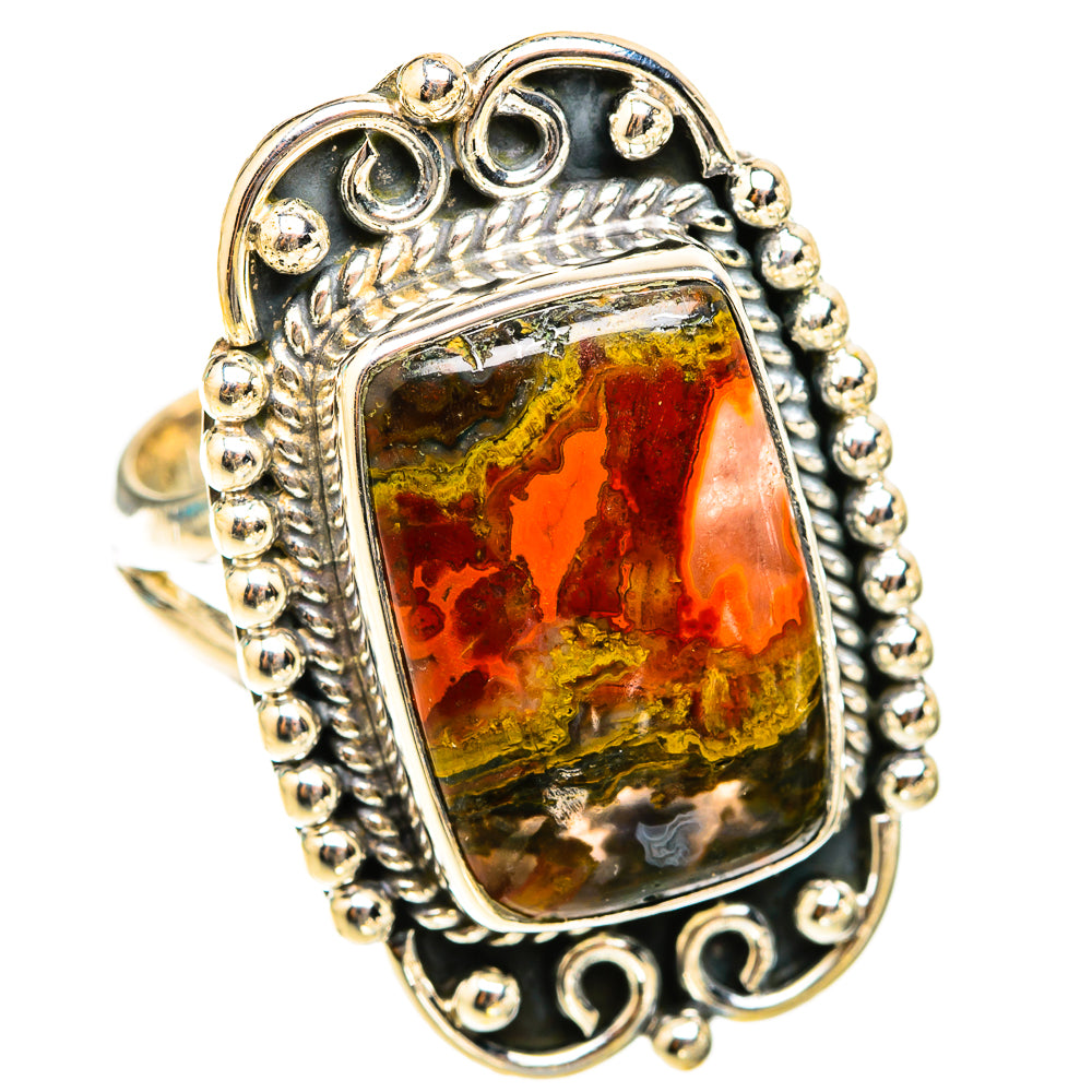 Moroccan Agate Rings handcrafted by Ana Silver Co - RING119704 - Photo 2