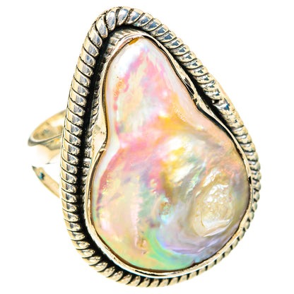 Mother Of Pearl Rings handcrafted by Ana Silver Co - RING119719 - Photo 2