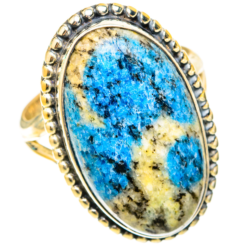 K2 Blue Azurite Rings handcrafted by Ana Silver Co - RING119731 - Photo 2