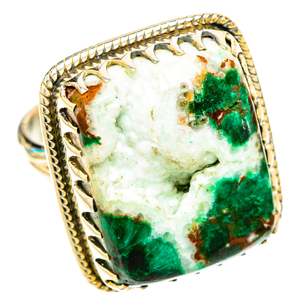 Malachite Rings handcrafted by Ana Silver Co - RING119739 - Photo 2