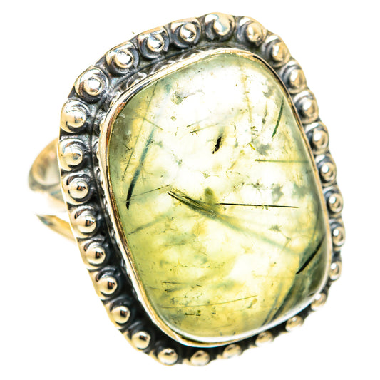Prehnite Rings handcrafted by Ana Silver Co - RING119746 - Photo 2