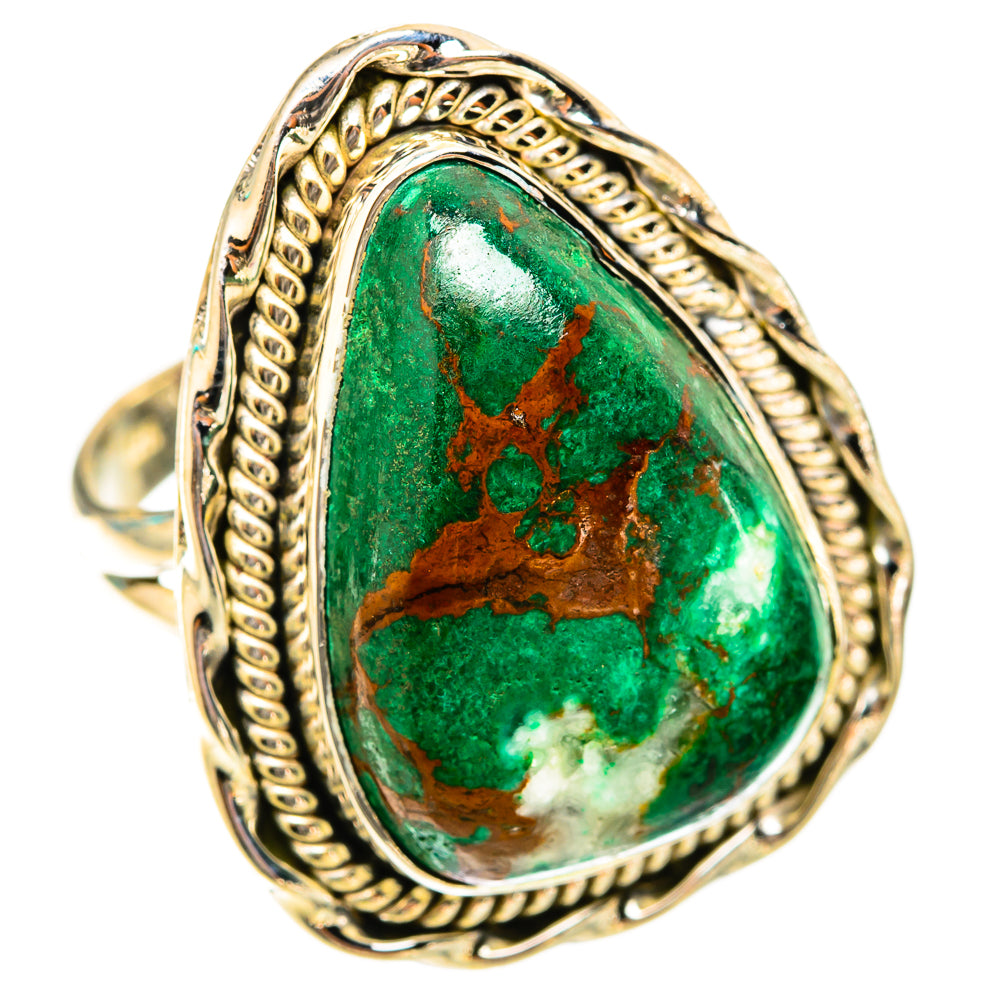 Malachite Rings handcrafted by Ana Silver Co - RING119747 - Photo 2