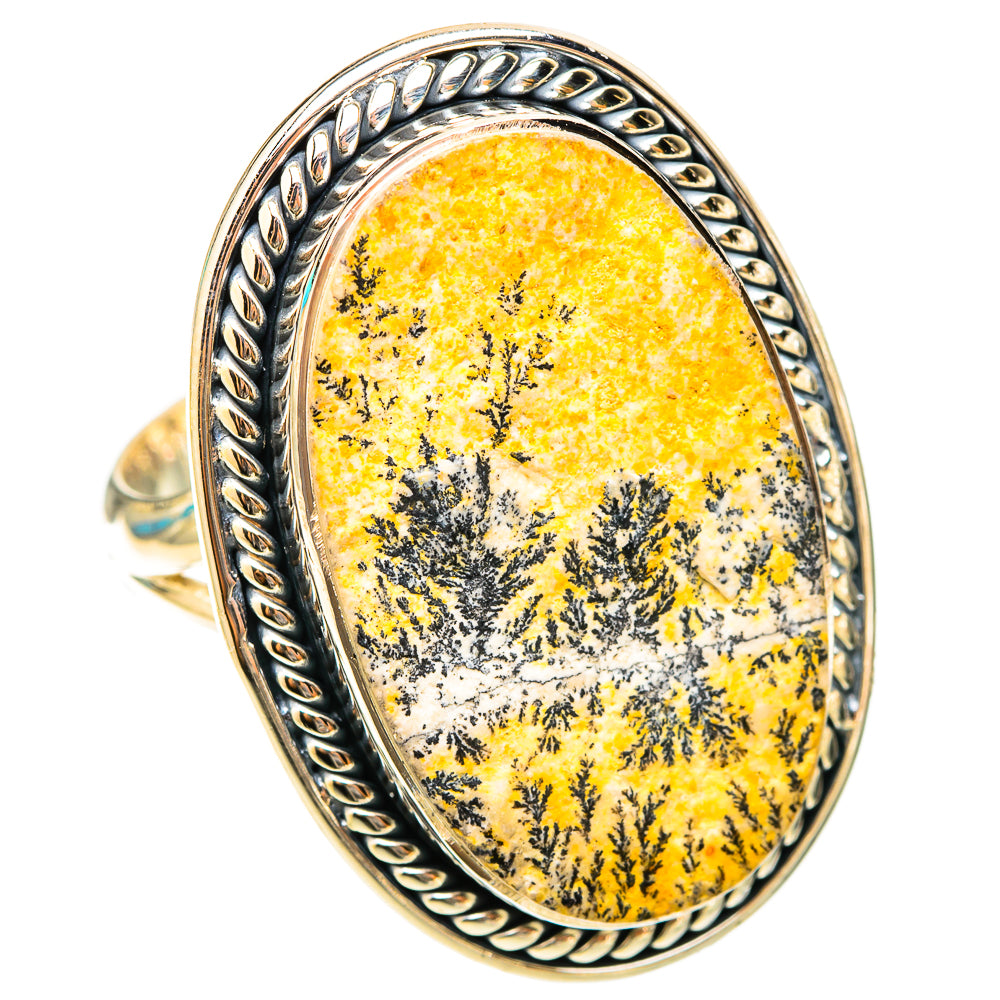 Germany Psilomelane Dendritic Rings handcrafted by Ana Silver Co - RING119749 - Photo 2